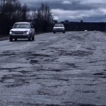 Кадр из видео ролика про дороги Ижевска